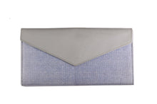 GUCCI ligth blue fabric hand clasp wallet