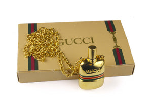 GUCCI perfume bottle chain necklace