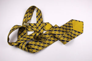 HERMÈS yellow silk tie