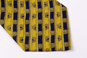 HERMÈS yellow silk tie