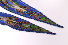 HERMÈS pleated "plissé" scarf “Kachinas” by Kermit Oliver