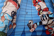 HERMÈS pleated "plissé" scarf “Kachinas” by Kermit Oliver