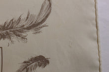 HERMÈS scarf “Plumes” by Henri de Linarès