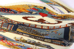 HERMÈS pleated "Charmes des Plages Normandes” by Loic Dubigeon