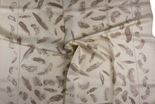 HERMÈS scarf “Plumes” by Henri de Linarès