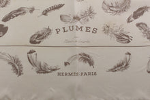 HERMÈS scarf “Plumes” by Henri de Linarès