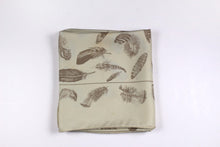 HERMÈS scarf “Plumes” by Henri de Linarès