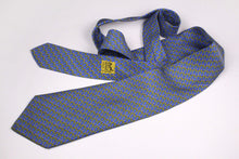 HERMÈS blue silk tie