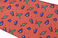 HERMÈS red ladybug silk tie