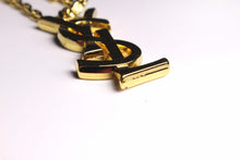 YVES SAINT LAURENT logo key-ring bag charm