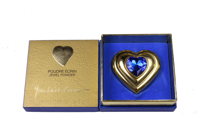 YVES SAINT LAURENT heart jewel powder compact case