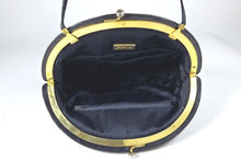 JUDITH LEIBER blue black snake skin handbag