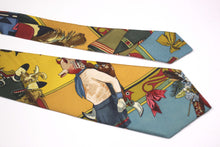 HERMÈS "Kachinas" by Oliver Kermit silk tie