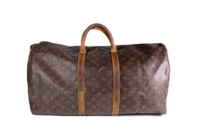 LOUIS VUITTON Keepall 55 monogram canvas travel bag