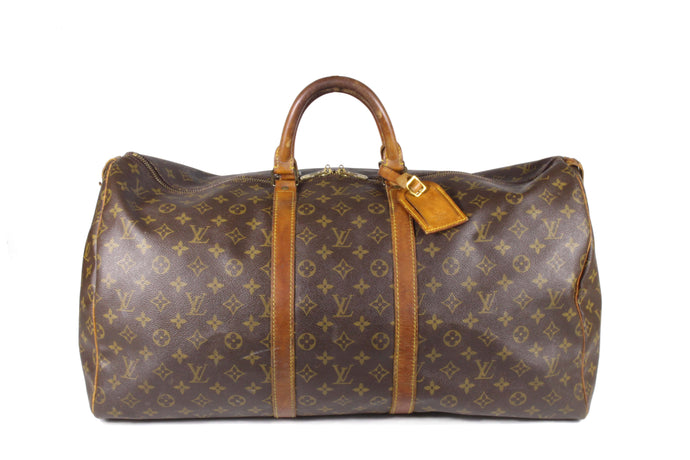 LOUIS VUITTON Keepall 55 monogram canvas travel bag