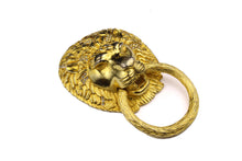 KENNETH LANE lion head door knocker brooch pendant