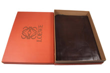 LOEWE large brown logo briefcase