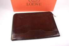 LOEWE large brown logo briefcase