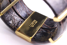 LOEWE crocodile skin cuff bracelet