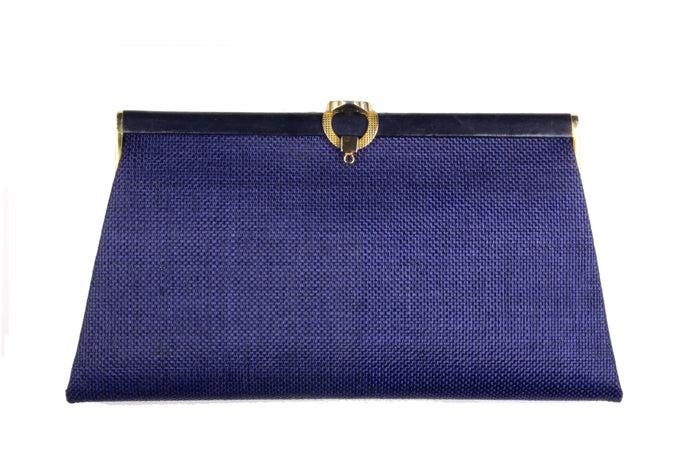 LOEWE blue clutch