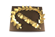 LOEWE red lizard skin necklace and bracelet set