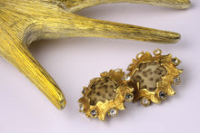 CHRISTIAN LACROIX leopard print earrings