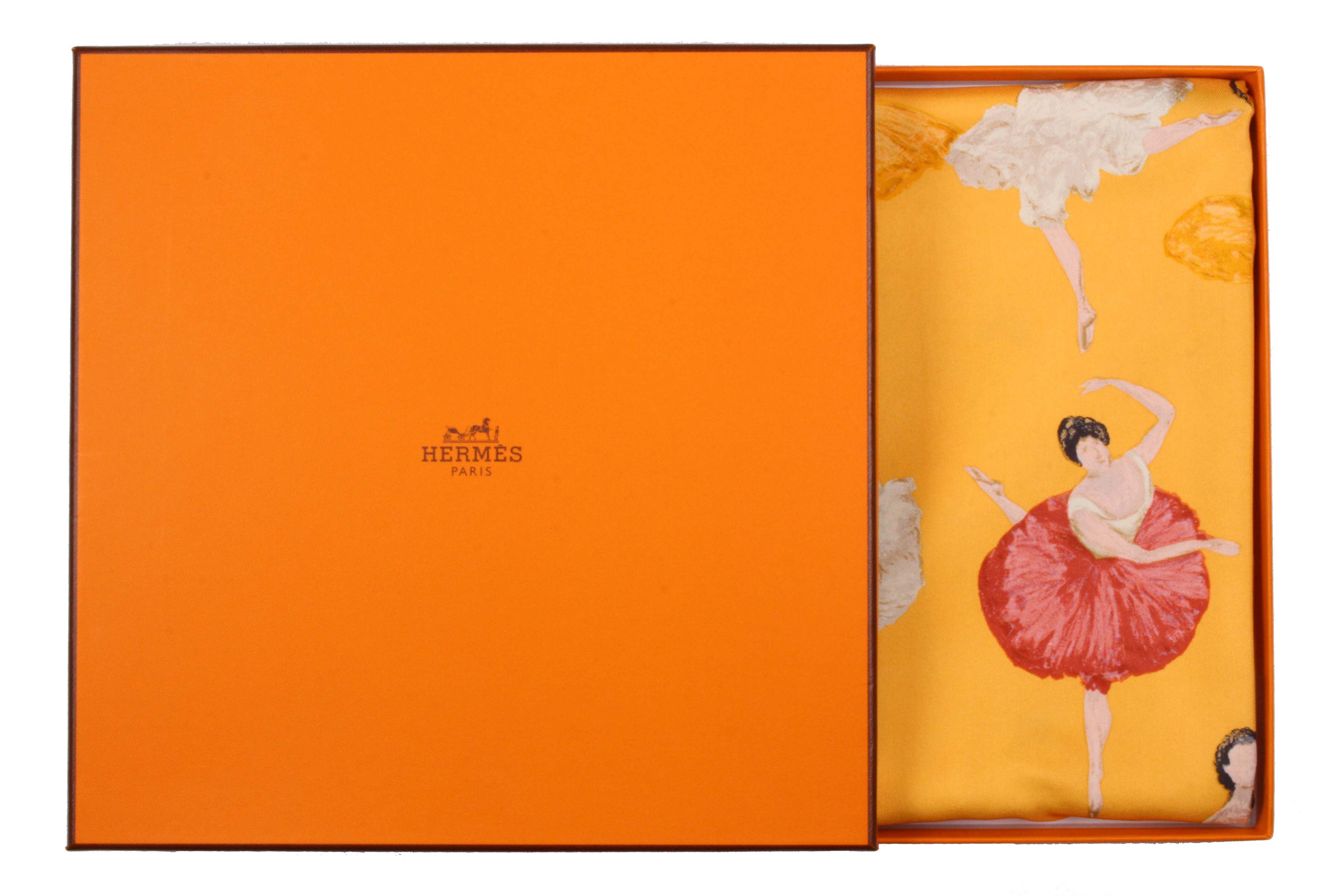 HERMÈS scarf “La Danse” by Jean-Louis Clerc – Vintage Carwen