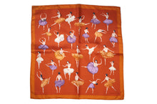 HERMÈS gavroche “La Danse” by Jean-Louis Clerc, pocket square