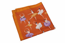 HERMÈS gavroche “La Danse” by Jean-Louis Clerc, pocket square