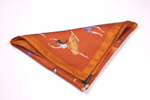 HERMÈS gavroche “La Danse” by Jean-Louis Clerc, pocket square