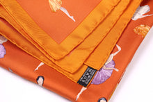 HERMÈS gavroche “La Danse” by Jean-Louis Clerc, pocket square