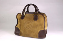 LOEWE Amazona gold suede bag