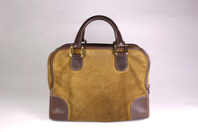 LOEWE Amazona gold suede bag