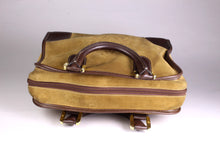 LOEWE Amazona gold suede bag