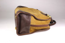 LOEWE Amazona gold suede bag