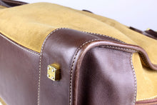 LOEWE Amazona gold suede bag