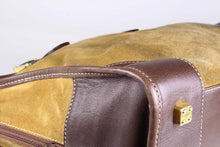 LOEWE Amazona gold suede bag