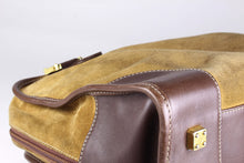 LOEWE Amazona gold suede bag