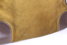 LOEWE Amazona gold suede bag