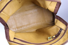 LOEWE Amazona gold suede bag