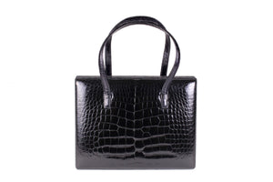 LOEWE Narciso bag black crocodile skin