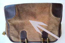 LOEWE Amazona gold suede bag