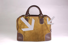 LOEWE Amazona gold suede bag