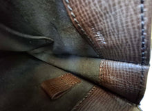 LOEWE dark brown leather briefcase