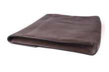 LOEWE dark brown leather briefcase