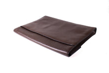 LOEWE dark brown leather briefcase