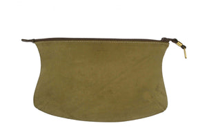 LOEWE beige suede pochette bag