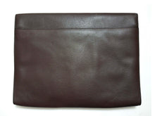 LOEWE dark brown leather briefcase
