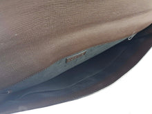 LOEWE dark brown leather briefcase