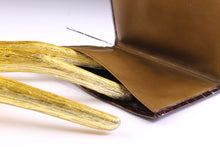 LOEWE brown crocodile skin wallet